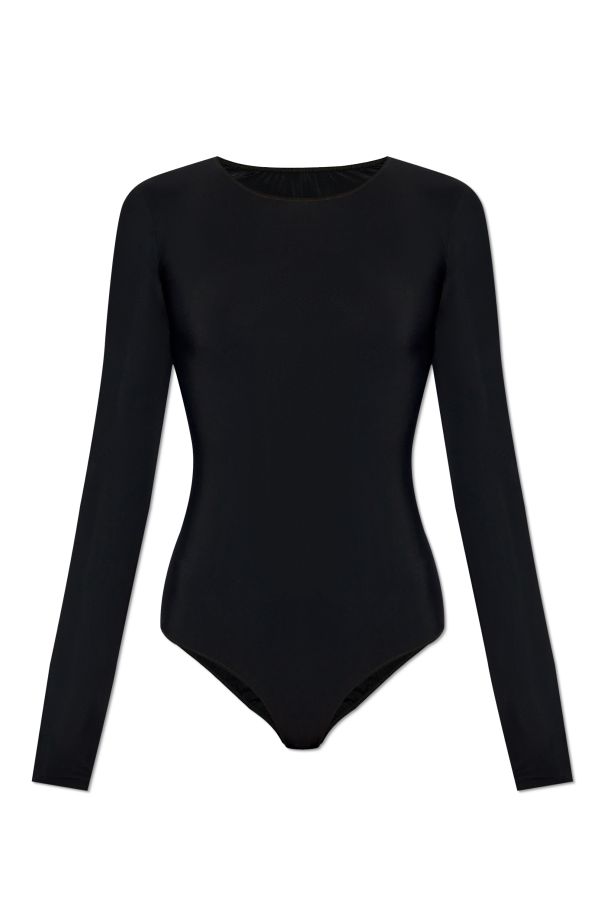 Black MM6 Maison Margiela Long Sleeve Bodysuit MM6 Maison Margiela Vitkac GB